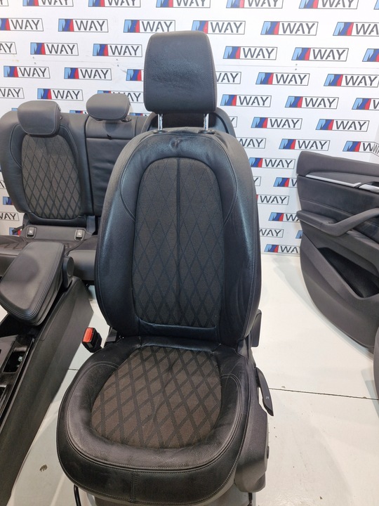 фото №9, Bmw x1 f48 lci сиденья диван обшивки подогрев pół кожа lędźwie европа