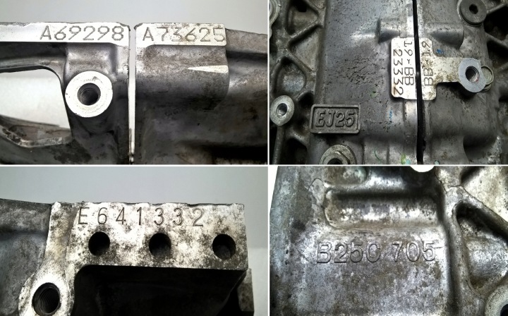 фото №16, Subaru wrx sti 2.5t шортблок ej25 ej257 b25c 705 блок  двигуна oem номер