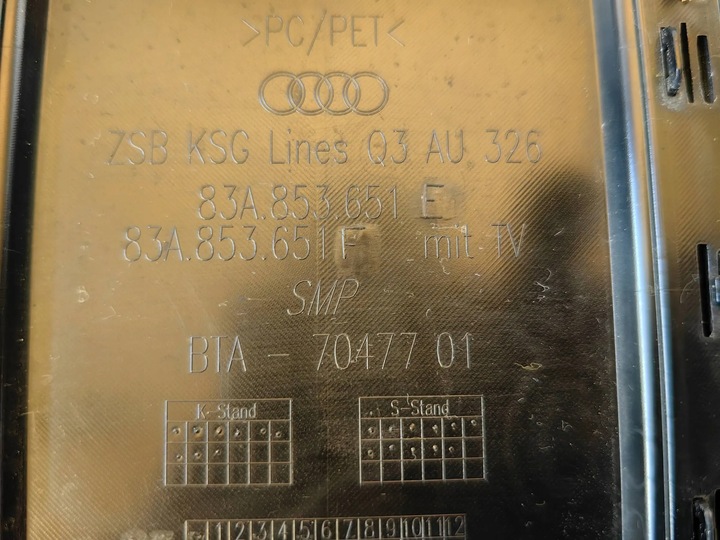 фото №12, Audi q3 83a чёрный - решётка радиатора, решётка сцепление рекомендую