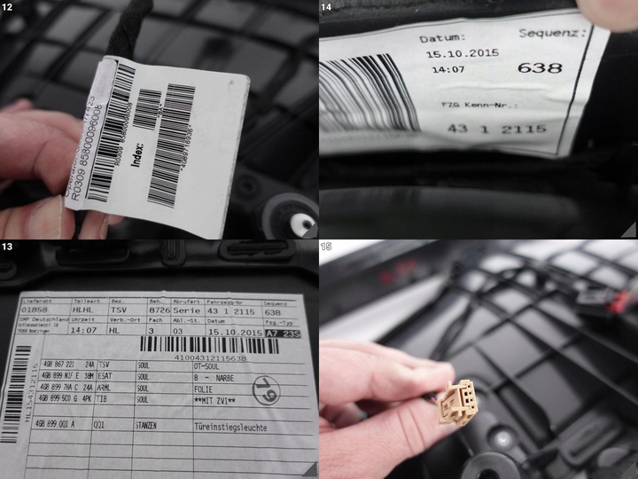 фото №10, Audi a7 4g8 c7 рестайлинг 10-18 обивка боковина дверь левая зад