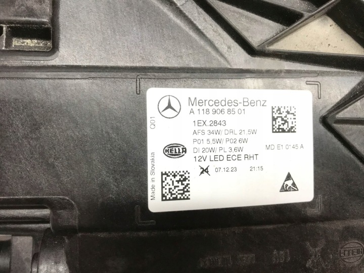 фото №12, Фара левая перед mercedes cla w118 полный led a1189068501