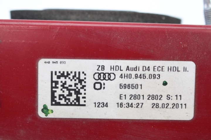 фото №10, Audi a8 s8 лампы led зад 4h0945093 4h0945094 4h0945095 4h0945096 фара задний