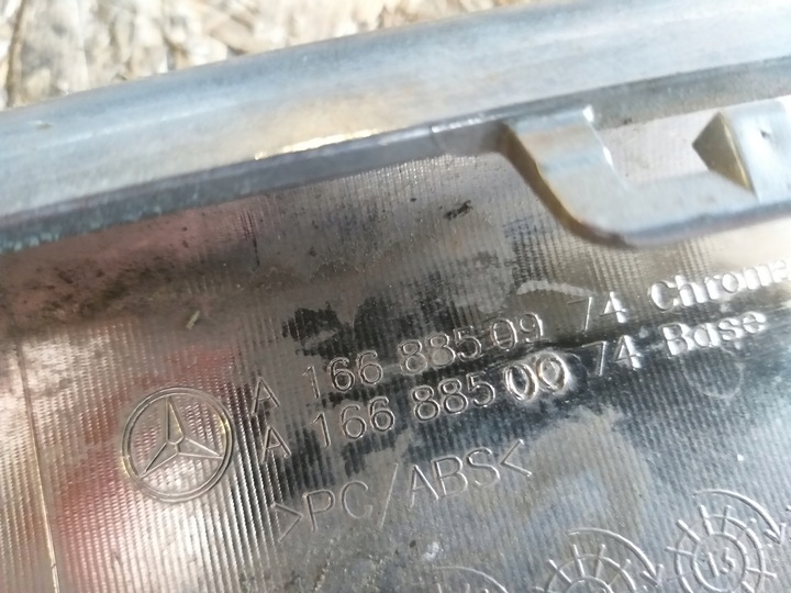 фото №16, Хром планка бампера зад ml w166 a1668850974