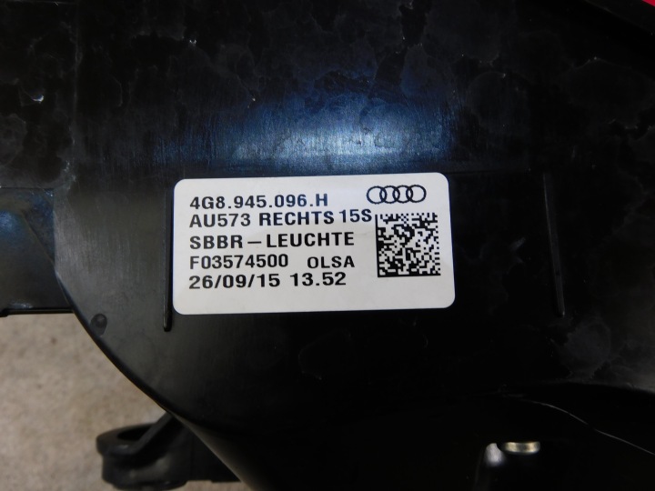 фото №11, Audi a7 rs7 4g8 рестайлінг фара задня права matrix європейська 4g8945096h зчеплення