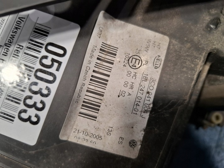 фото №8, Vw passat b6 фара левое 3c0941005j