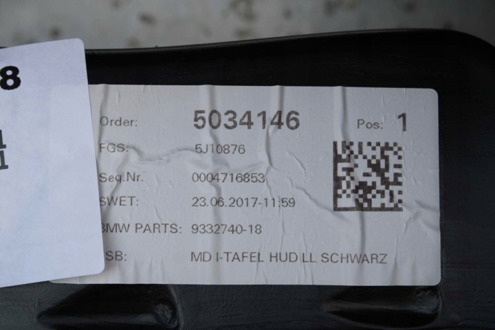 фото №7, Bmw x1 x2 f48 f39 консоль pulpit торпедо раздаточная капот pulpit 9332740 cz