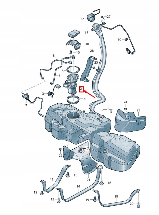 фото №8, Audi q8 4mn fuel delivery module 4m0919087f