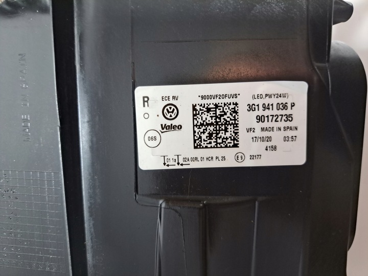 фото №14, Vw passat b8 рестайлінг фара права led 3g1941036p lubań