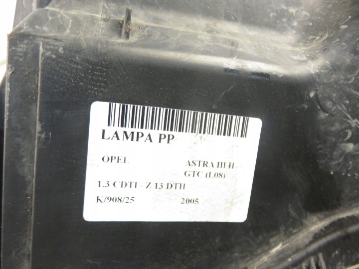 фото №9, Фара права передня opel astra iii h gtc l08 1eg27037022