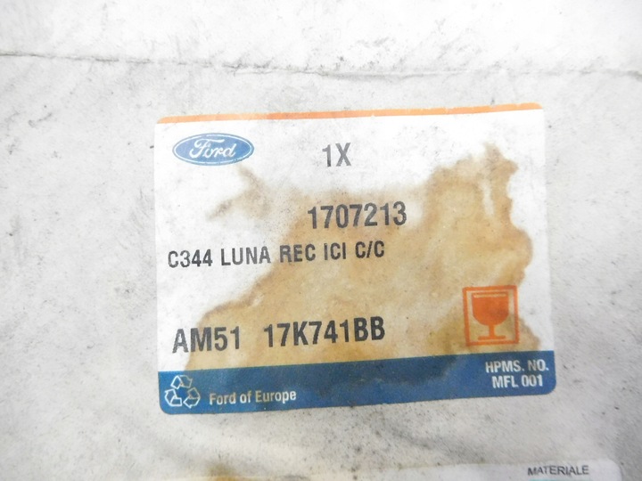 фото №8, Вкладка дзеркало лівого ford c-max ii оригінальний номер 1707213