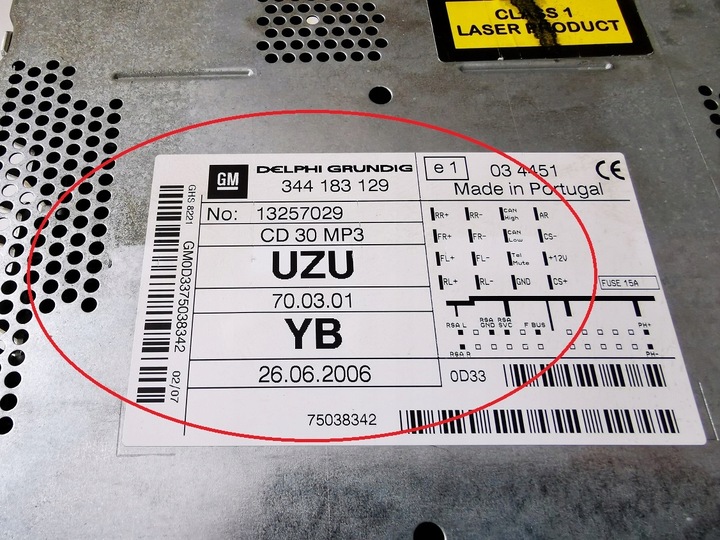 фото №3, Opel corsa d радіо cd mp3 132570029 cd30 радіопрогравач