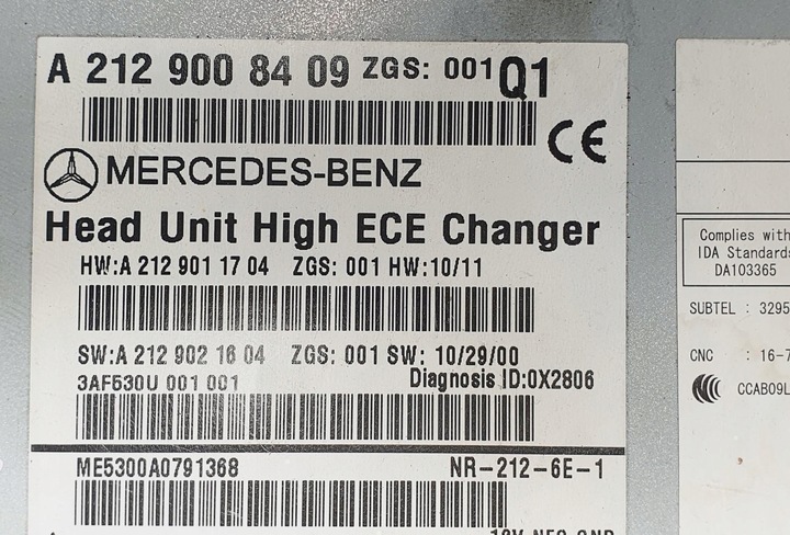 фото №7, Радіо cd навігація mercedes w212 a2129008409