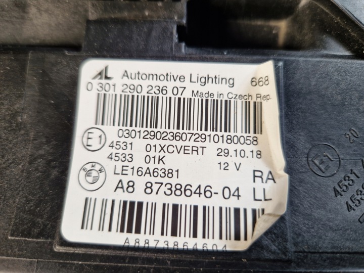 фото №9, Фара передняя правая (правая фара, головной свет) led bmw 2 f45