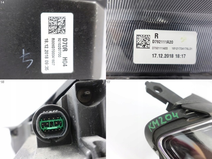 фото №15, Hyundai tucson tl 3 iii рестайлинг 18-20 фара полный led правая перед европа