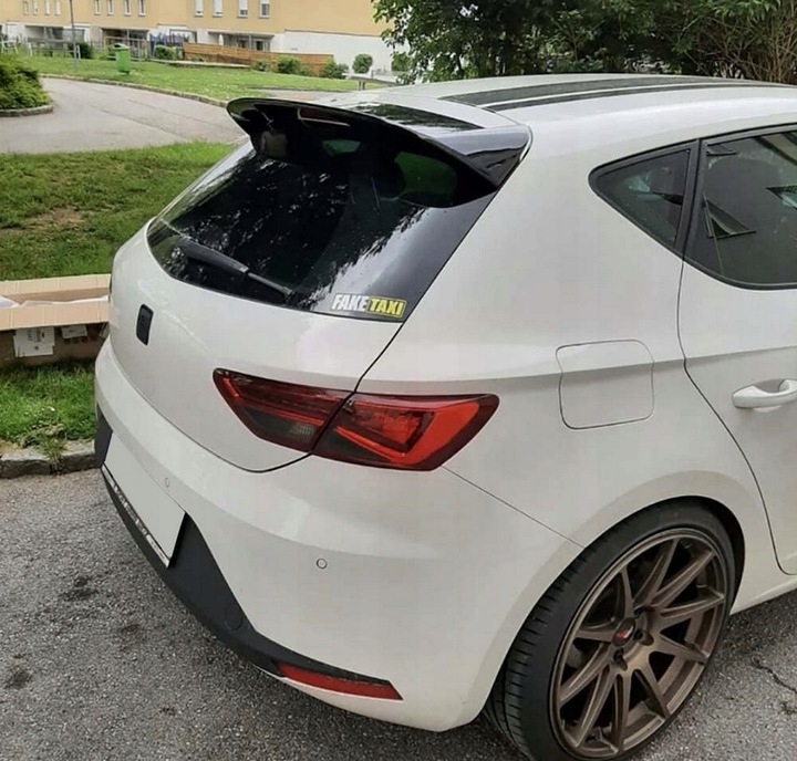 фото №10, Спойлер спойлер na крышка багажника seat leon 3 5f 12-20 козырёк leon 3 fr чёрный блеск