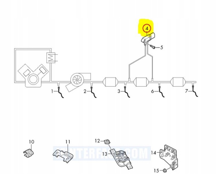 фото №10, Датчик тиску вихлопних газів vag