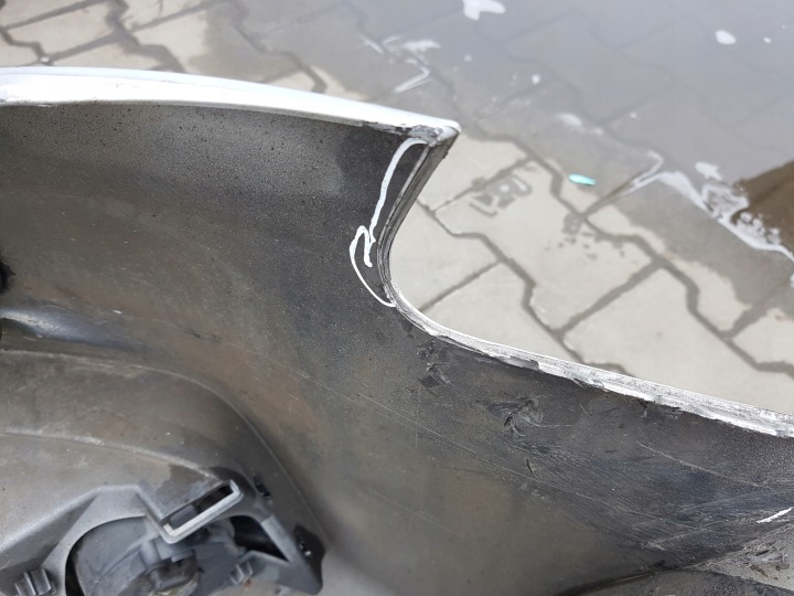фото №15, Audi a4 b8 08-11r бампер перед передній решітка