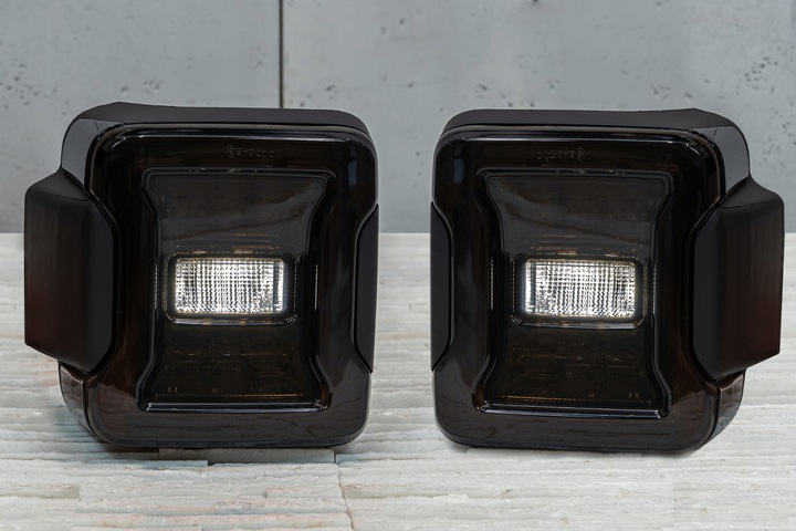 фото №8, Jeep wrangler jl 2018+ лампы задние led версия eu тонированное