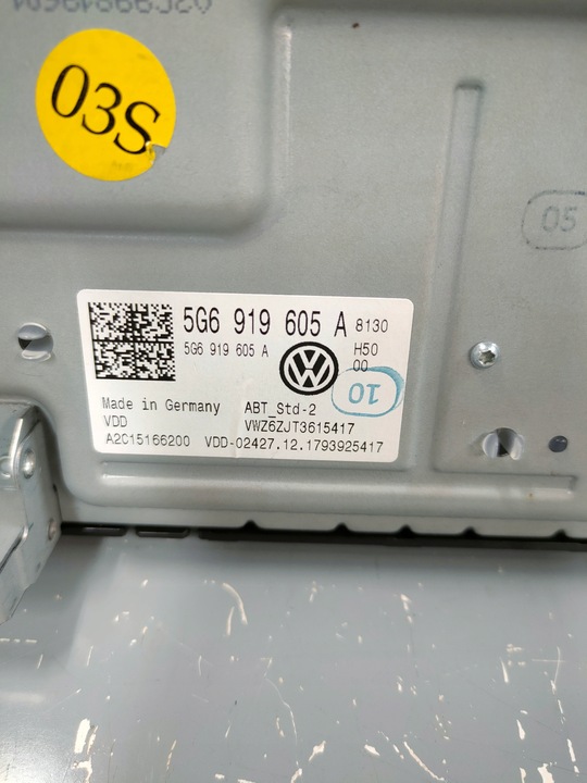 фото №8, Vw passat b8 golf vii arteon монітор дисплей навігації mib2 5g6919605a