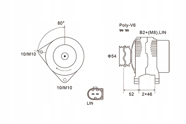 фото №2, Генератор ford maz магнит marelli
