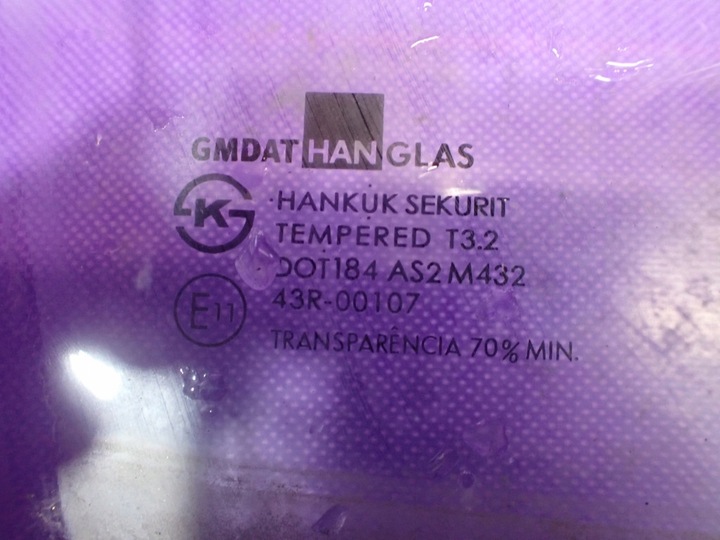 фото №3, Chevrolet aveo i t200 kalos hb 5d 03- стекло дверь перед правая передняя