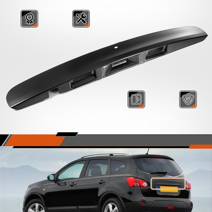 фото №8, Накладка держатель планка задней крышки do nissan qashqai j10 2007-2013 датчик