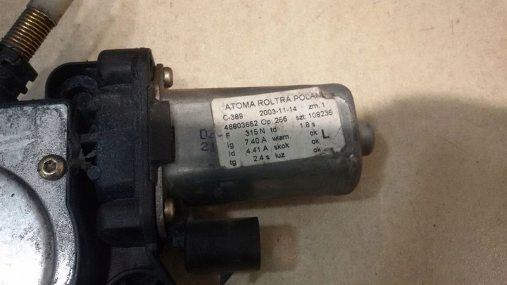 фото №8, Підйомник вікна лівий перед fiat panda ii 46803652