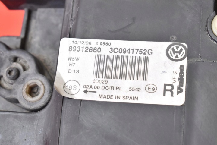 фото №11, Фара праве фара передня лінза ксенон eu 3c0941752g vw passat b6 05-10