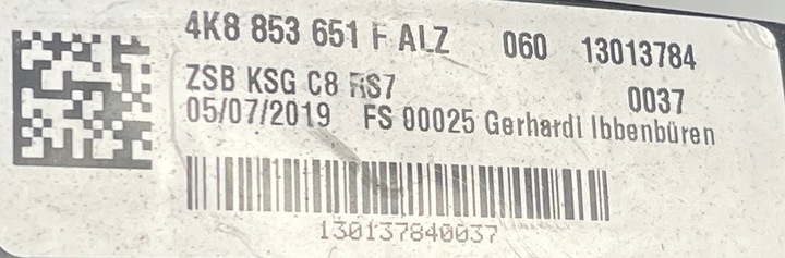 фото №3, Audi rs6 rs7 c8 4k8 19- решётка решётка радиатора 4k8853651f