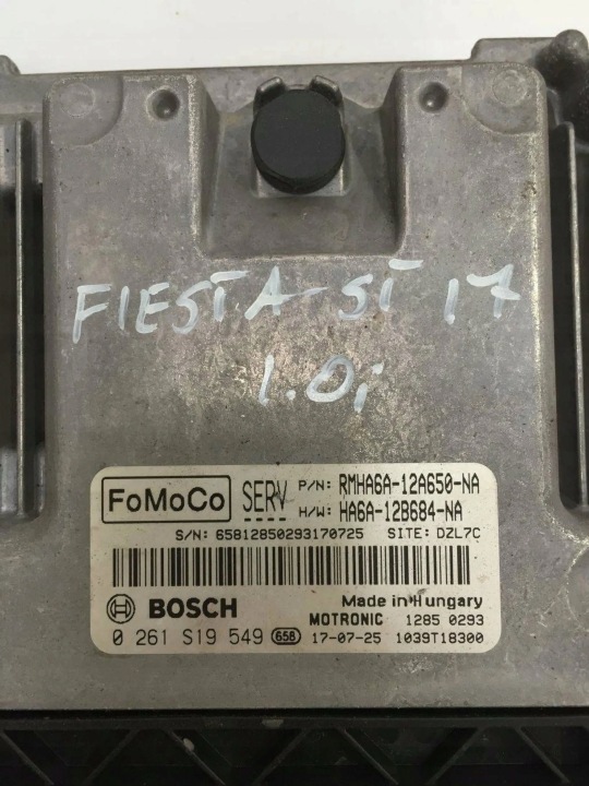 фото №5, Ford fiesta mk8 18 st 1.0 комп'ютер комплект стартовий