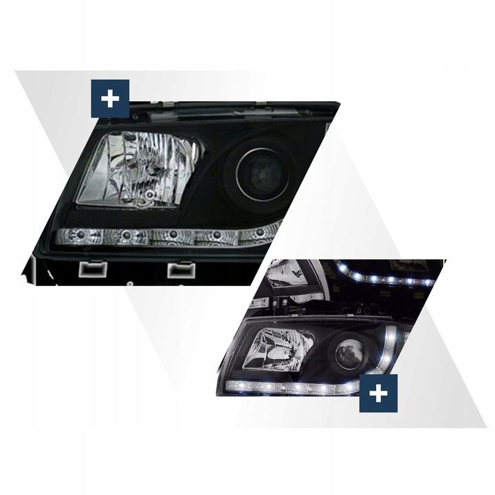 фото №12, Лампы фары + задние led do vw t4 od 1996 do 2003 daylight комплект