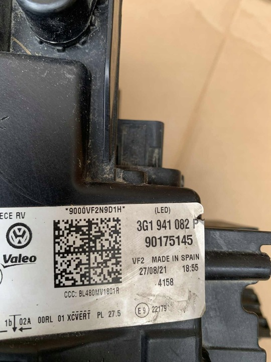 фото №6, Лампа перед передняя правая vw passat b8 рестайлинг 2019- полный led 3g1941082p