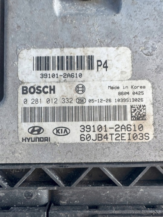 фото №5, Блок управления компьютер двигателя kia rio 0281012332 39101-2a610