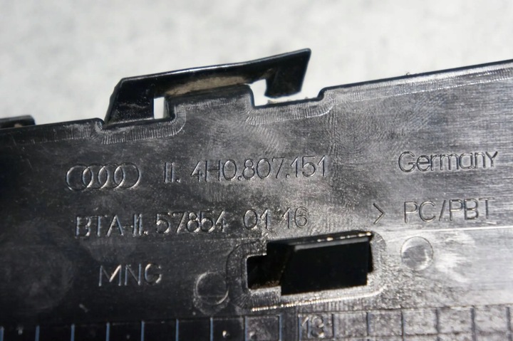 фото №6, Решётка заглушка бампера галоген левая левый перед audi a8 d4 4h 4h0807151