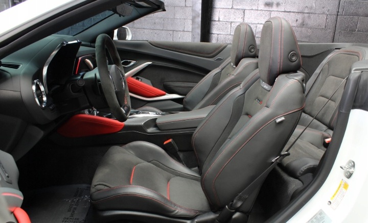 фото №6, 2016-23 camaro zl1 cabrio recaro сиденья сиденье диван спинка кожаные кожа