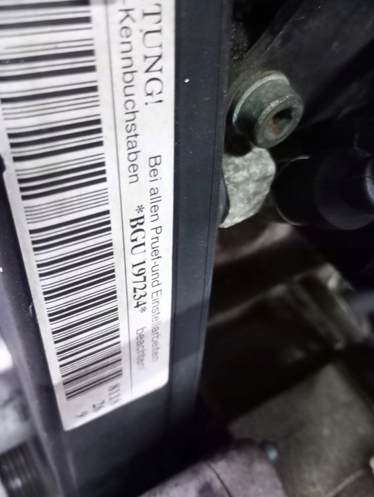 фото №8, Двигатель bgu bse 1.6 бензин vw golf audi a3 seat leon altea skoda octavia