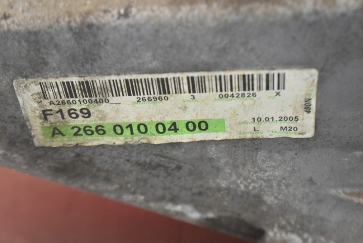 фото №9, Двигун стійка бензиновий 266960 mercedes a-klasa w169 2.0 b 136 km 04-08
