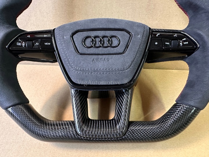 фото №9, Audi a6 a7 q5 q7 q8 sq7 sq8 a4 a5 s4 s5 карбон подушка безопасности алькантара руль