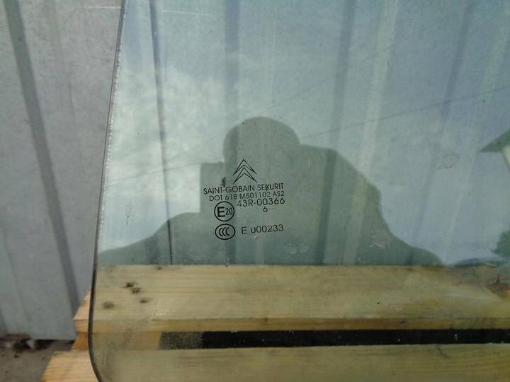 фото №3, Скло двері лівий зад ліва клеєна подвійна citroen c6 06r