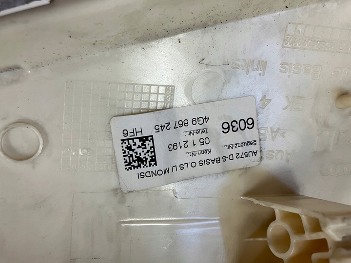 фото №5, Захист обшивка стійка стійка лівий зад багажника audi a6 c7 2011- 4g9867245