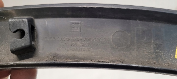 фото №13, Планка накладка крыльев правый перед opel mokka x 95164503