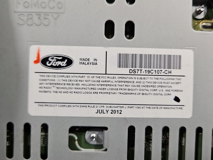 фото №9, Магнитола заводские ford fusion usa 12-20 ds7t-19c107-cd автомагнитола (радио, проигрыватель)
