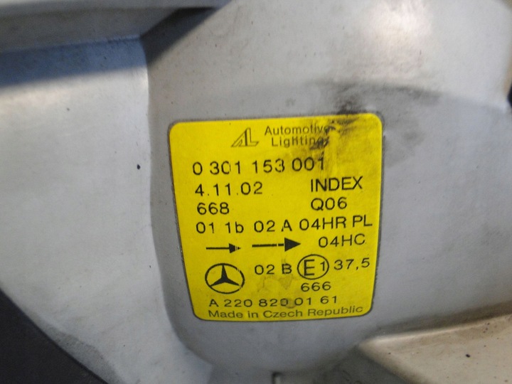 фото №14, Mercedes s w220 220 передній рестайлінг лампа ліва h7