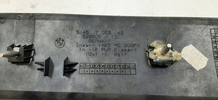 фото №6, Dekor планка панели распределительной bmw e60/61 7063142