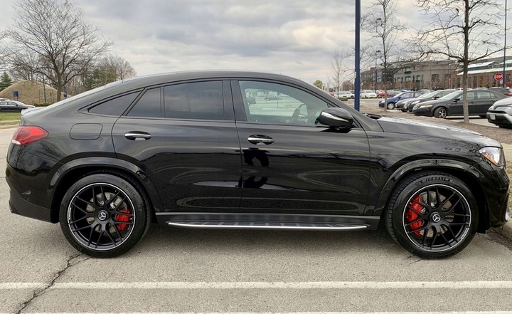 фото №4, Градусы пороги боковые з планка led mercedes gle купе w167 c167 led хром