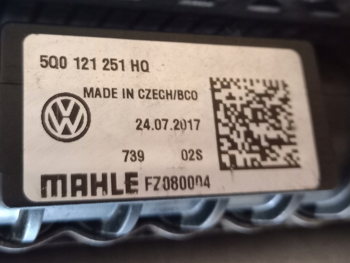 фото №6, Комплект радіатор vw tiguan passat b8 3q0121203d