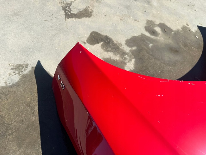 фото №11, Капот кришка audi r8 420 do ремонт оригінал обклеєна червона