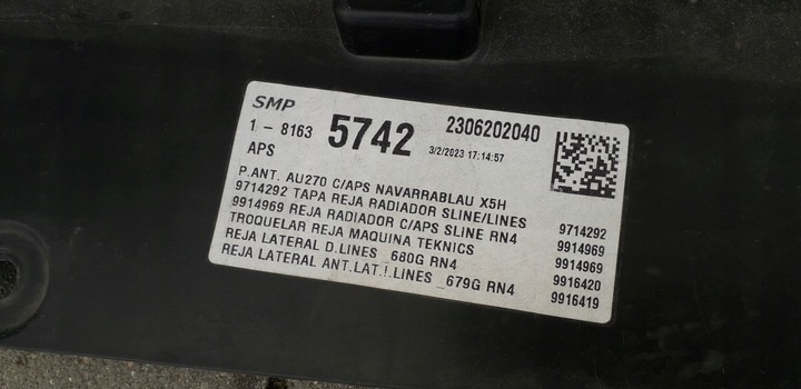 фото №12, Бампер перед решётка решётка audi a1 ii na pdc 82a 23r. 82a807437 lx5h x5h