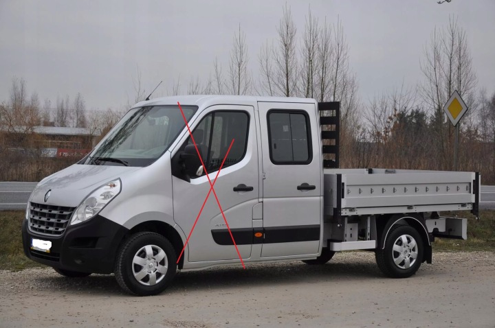 фото №8, Renault master movano двері ліві зад подвійний кабіна