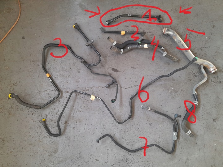 фото №1, Ford edge ii mk2 2015-8 3.5 v6 шланг провода шланг труба трубка